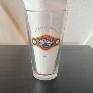 Miller Park Inaugural Season 2001 Clear Pint Glass